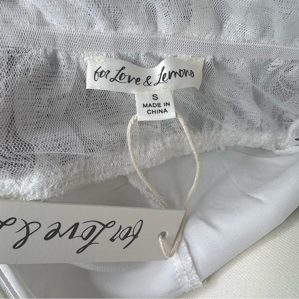 For Love and Lemons Lorena Maxi Dress Size Small White Lace NWT - Picture 5 of 8